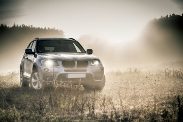 BMW surrounded by fog